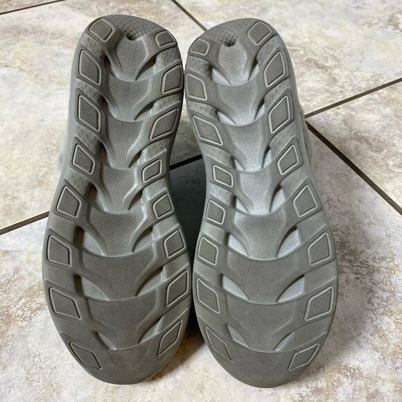 Skechers Boots 7.5 On The Go Winter Chill Gray Suede Leather Lace Up Ankle - Picture 10 of 11